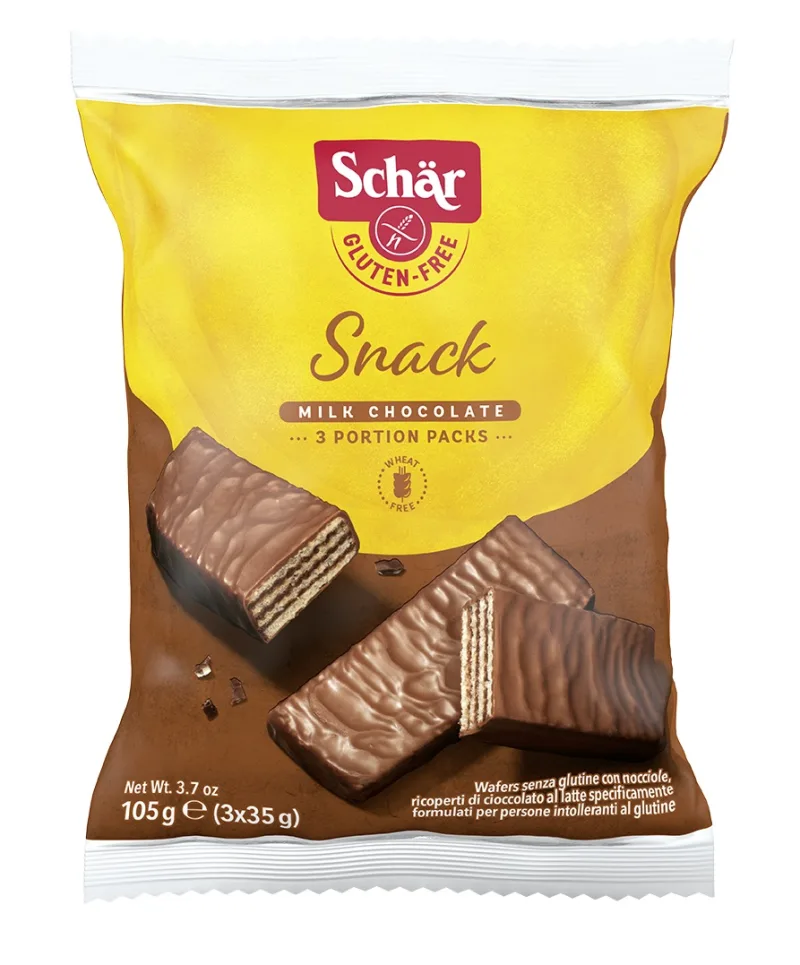 Napolitane fara gluten invelite in ciocolata,105g, Schar — preț și oferte