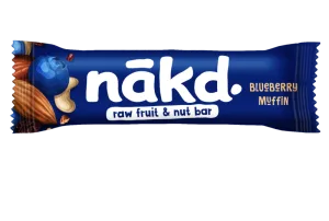 Baton briosa cu afine raw vegan, 35g, Nakd