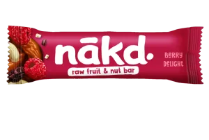 Baton cu zmeura raw vegan, 35g, Nakd