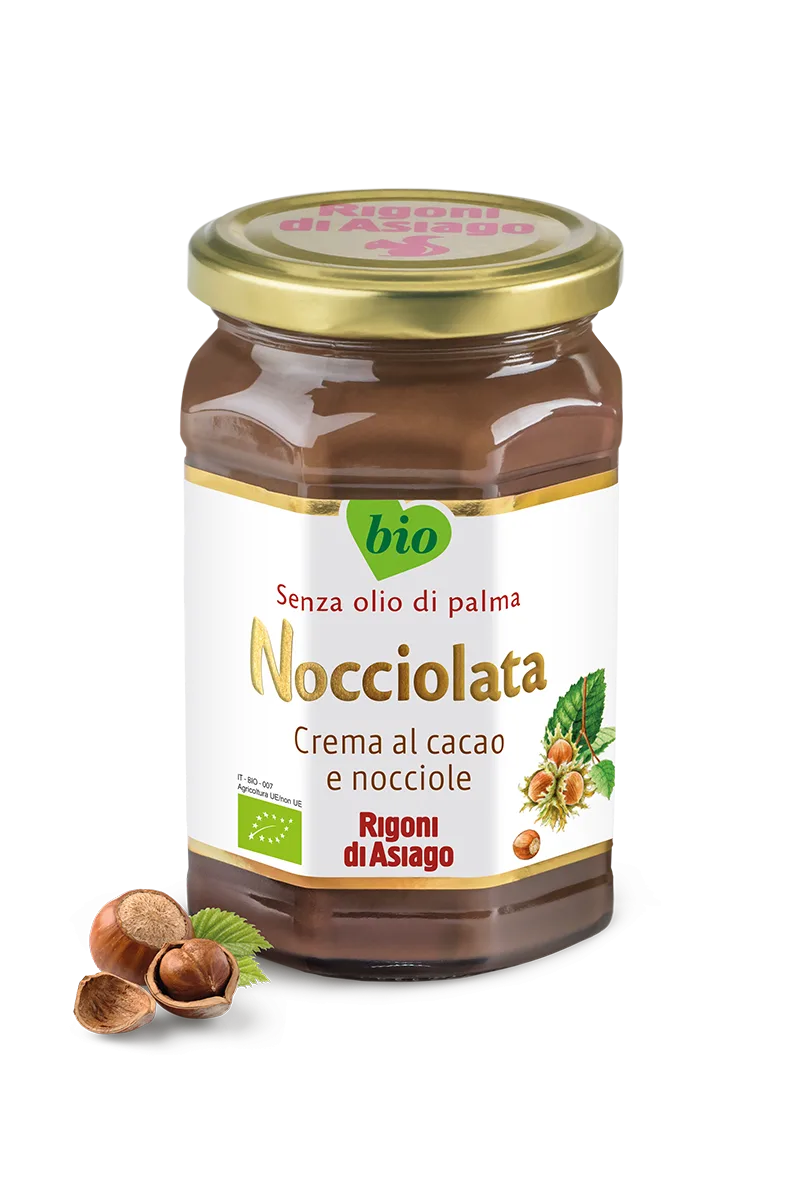 Crema bio cu alune si cacao de alune de padure cu lapte Nocciolata, 250g, Rigoni di Asiago — preț și oferte
