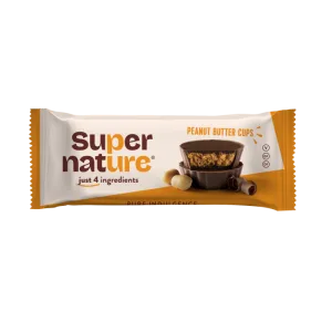 Cupe de ciocolata cu unt de arahide Bio, 40g, Super Nature