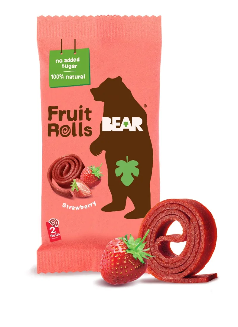 Rulouri capsuni Yo-Yo, 20g, Bear — preț și oferte