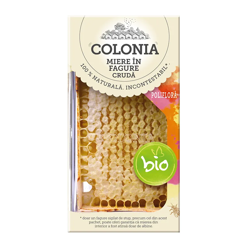 Fagure cu miere poliflora cruda Bio, 150g, Colonia — preț și oferte