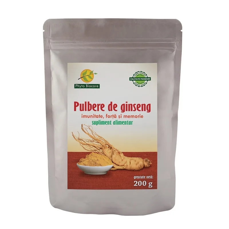 Pulbere de ginseng, 200g, Phyto Biocare — preț și oferte