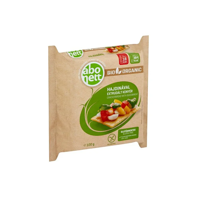 Tartine eco crocante fara gluten cu hrisca, 100g, Abonett — preț și oferte