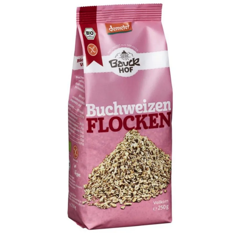 Fulgi de hrisca bio fara gluten, 250g, Bauckhof — preț și oferte