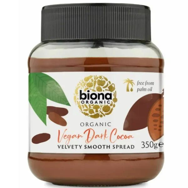 Crema tartinabila de ciocolata neagra bio Dark, 350g, Biona Organic — preț și oferte