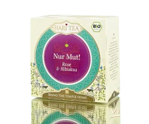 Ceai cu trandafiri si hibiscus bio Face the Moment, 10 plicuri, Hari Tea