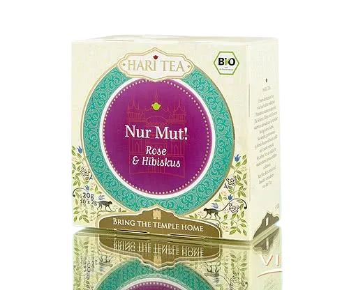 Ceai cu trandafiri si hibiscus bio Face the Moment, 10 plicuri, Hari Tea — preț și oferte