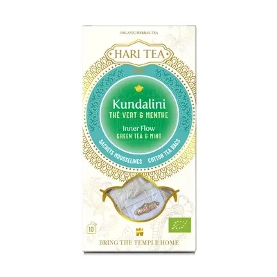 Ceai verde si menta bio Inner Flow, 10 plicuri, Hari Tea — preț și oferte