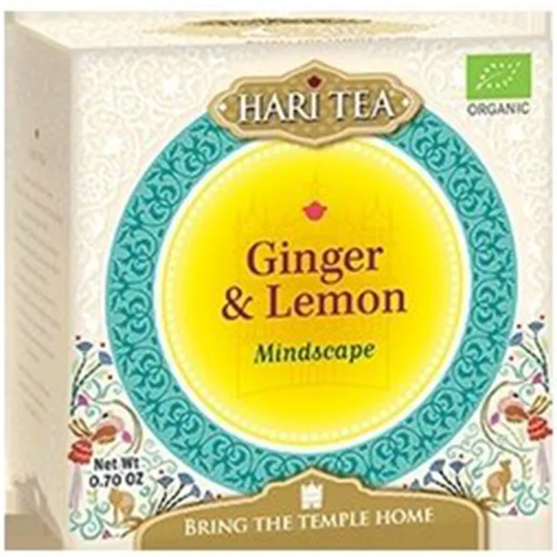 Ceai de ghimbir si lamaie bio Mindscape, 10 plicuri, Hari Tea — preț și oferte