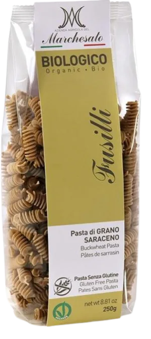 Fusilli din hrisca fara gluten Bio, 250g, Marchesato