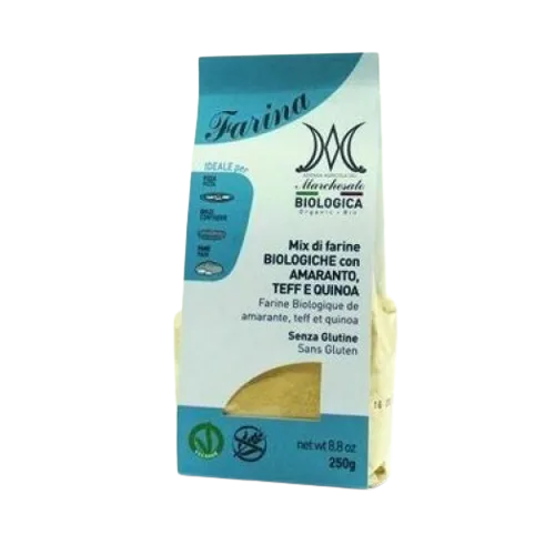 Mix de fainuri cu amarant, teff si quinoa fara gluten Bio, 250g, Marchesato — preț și oferte