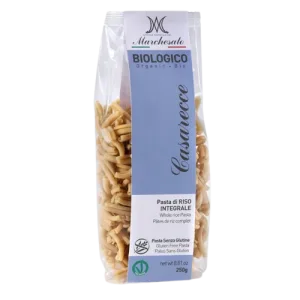 Paste din orez integral fara gluten Bio Casarecce, 250g, Marchesato