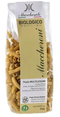 Paste cu legume fara gluten Maccheroni Bio, 250g, Marchesato