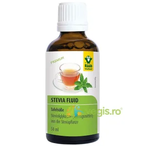 Indulcitor lichid premium Stevia, 50ml, Raab Vitalfood