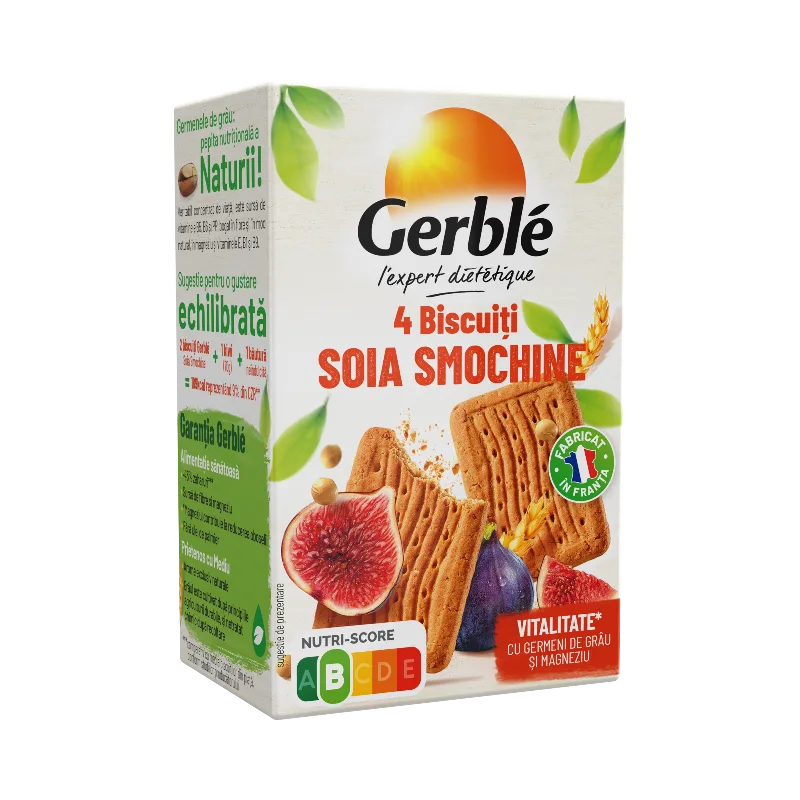 Biscuiti minipack cu soia si smochine, 67,5g, Gerble Expert Dietetic — preț și oferte