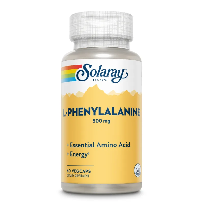 L-Phenylalanine 500mg Solaray, 60 capsule, Secom SOLARAY SUA — preț și oferte
