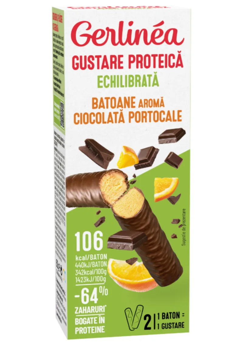 Batoane cioco-portocale mini pack, 62g, Gerlinea — preț și oferte