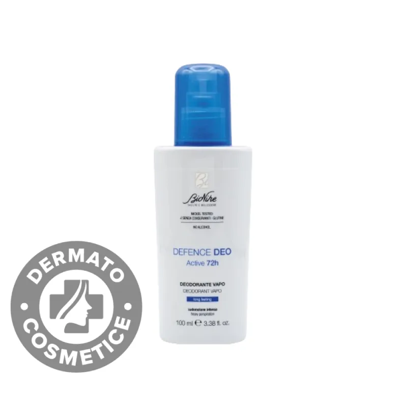 Deodorant impotriva transpiratiei excesive fara alcool Defence Active 72h, 100ml, Bionike — preț și oferte