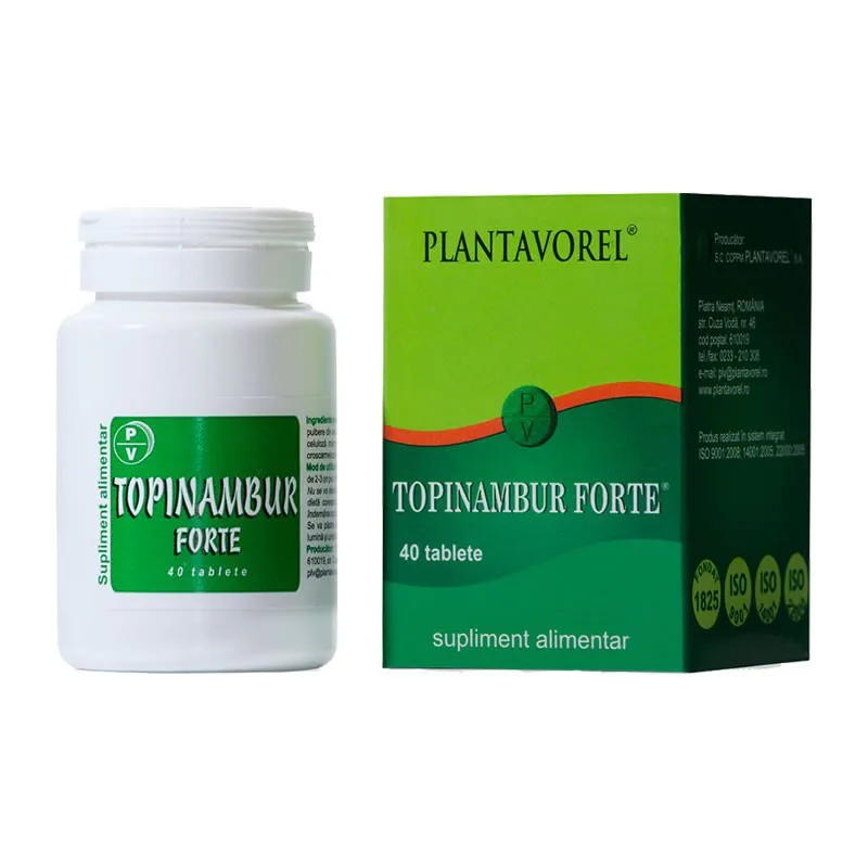 Topinambur Forte, 40 tablete, Plantavorel — preț și oferte