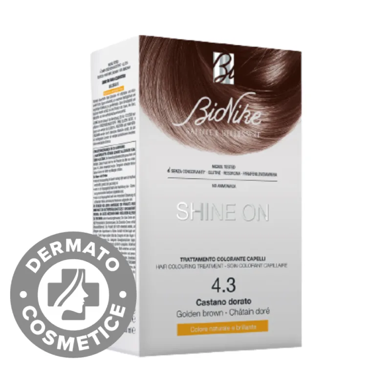 Vopsea pentru par Nr. 4.3 Golden Brown Shine On, 1 bucata, Bionike — preț și oferte