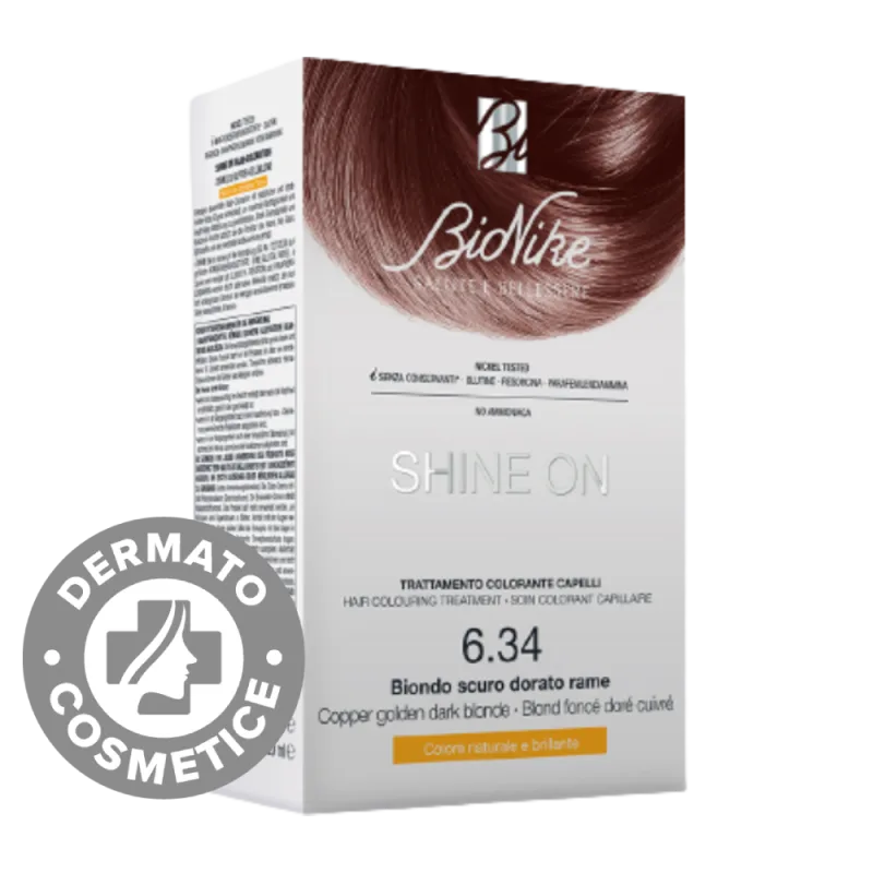 Vopsea pentru par Nr. 6.34 Coper Golden Dark Blonde Shine On, 1 bucata, Bionike — preț și oferte