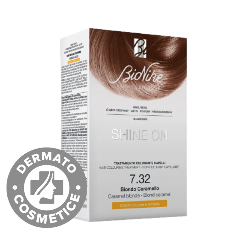 Vopsea pentru par Nr. 7.32 Caramel Blonde Shine On, 1 bucata, Bionike — preț și oferte