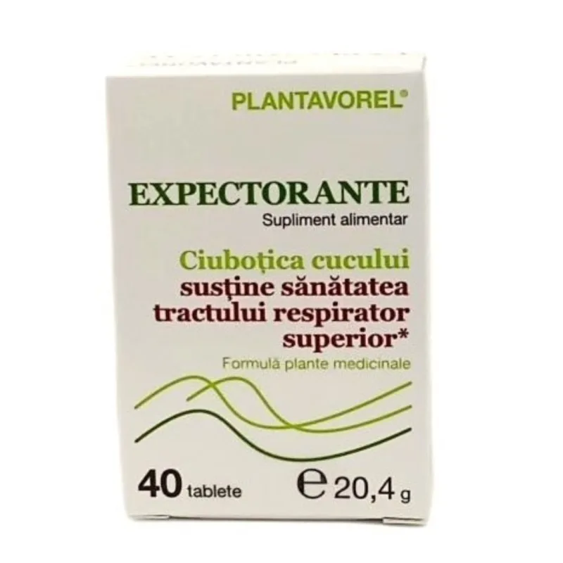 Expectorante, 40 tablete, Plantavorel — preț și oferte