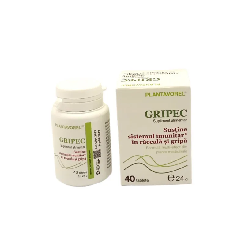 Gripec, 40 tablete, Plantavorel — preț și oferte
