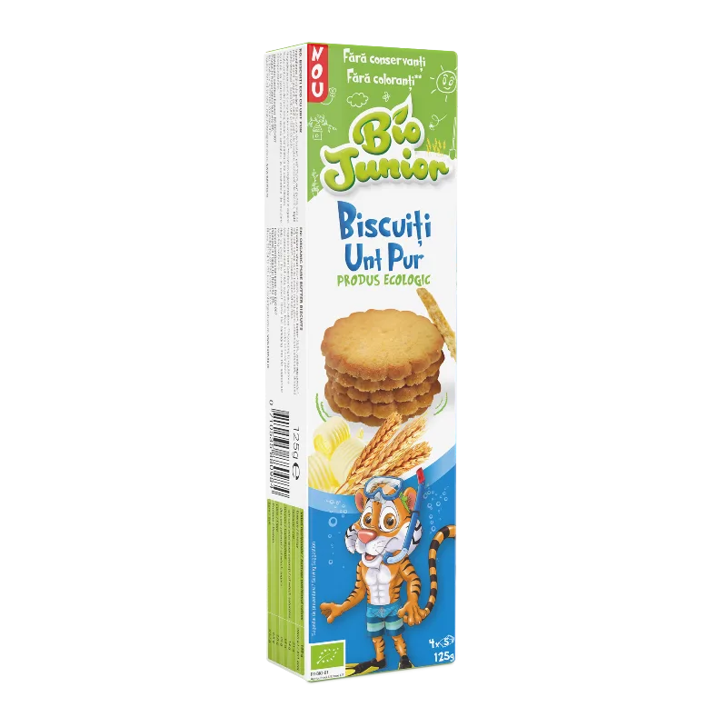 Biscuiti cu unt pur Bio, 125g, Bio Junior — preț și oferte