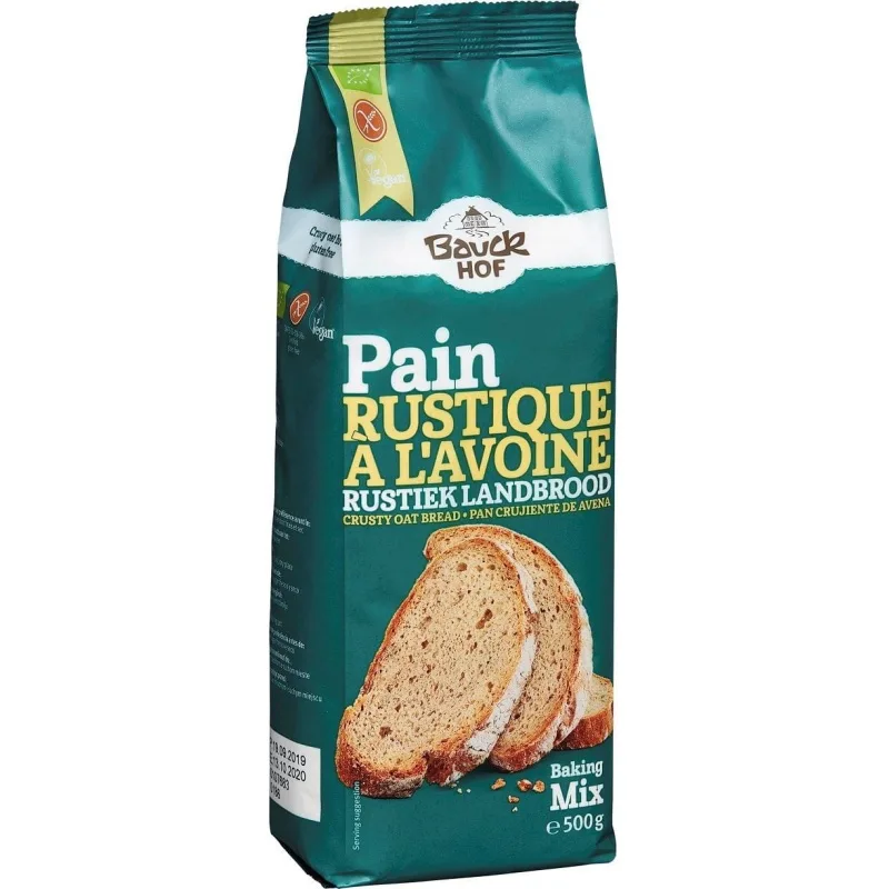 Premix paine rustica din ovaz fara gluten, 500g, Bauckhof — preț și oferte