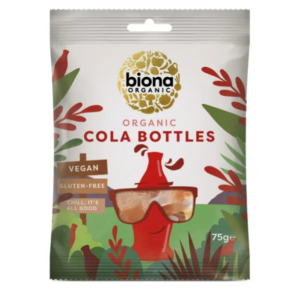 Jeleuri organice fara gluten Cool Cola, 75g, Biona Organic — preț și oferte