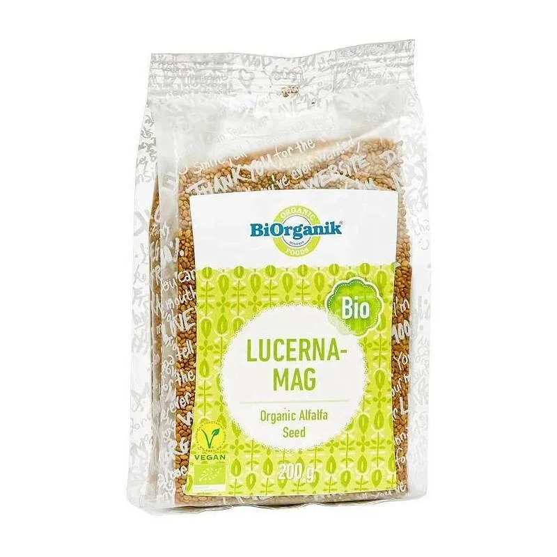 Seminte bio de lucerna pentru germinat, 200g, Biorganik — preț și oferte