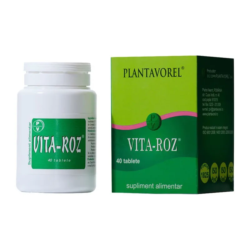 Vita-Roz, 40 tablete, Plantavorel — preț și oferte