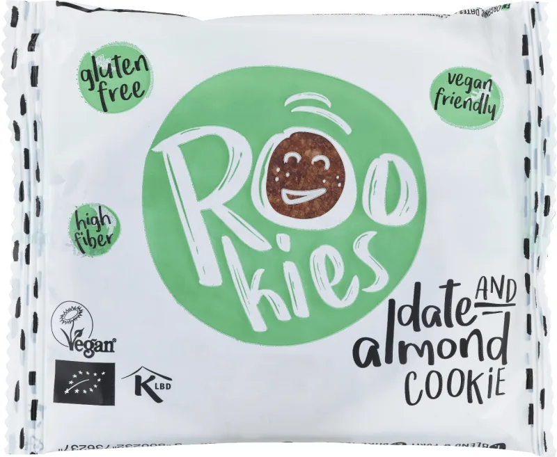 Biscuit bio cu migdale si curmale, 40g, Rookies — preț și oferte
