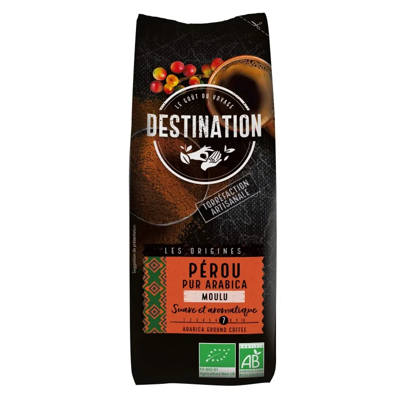 Cafea eco macinata pur arabica Peru, 250g, Destination — preț și oferte