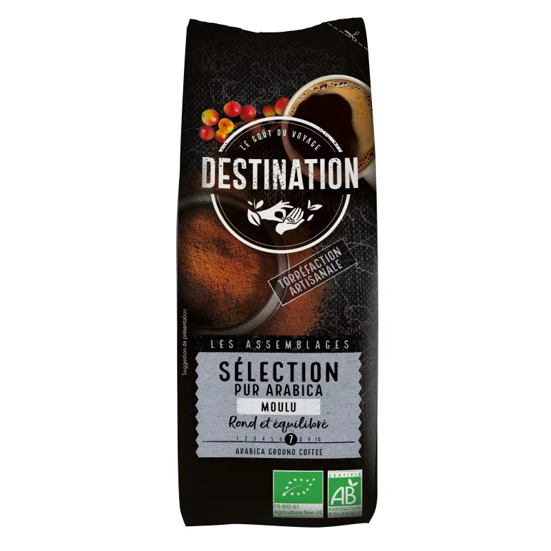 Cafea eco pur arabica macinata Selection, 250g, Destination — preț și oferte