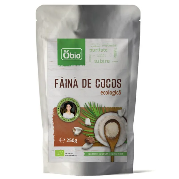 Faina de cocos bio, 250g, Obio — preț și oferte