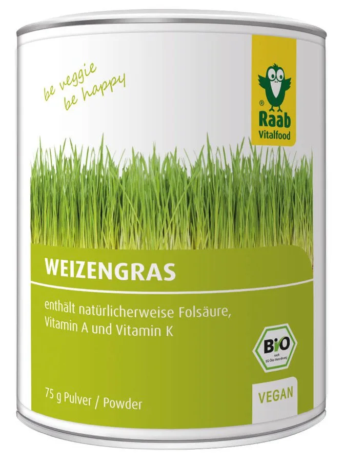 Iarba de grau pudra Bio, 75g, Raab Vitalfood — preț și oferte