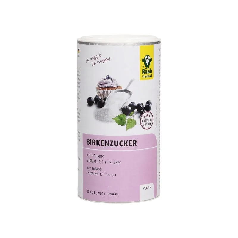 Zahar din mesteacan finlandez premium, 300g, Raab Vitalfood — preț și oferte