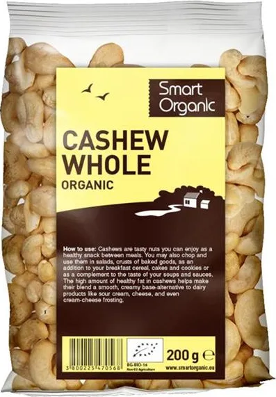 Caju raw Bio, 200g, Smart Organic — preț și oferte