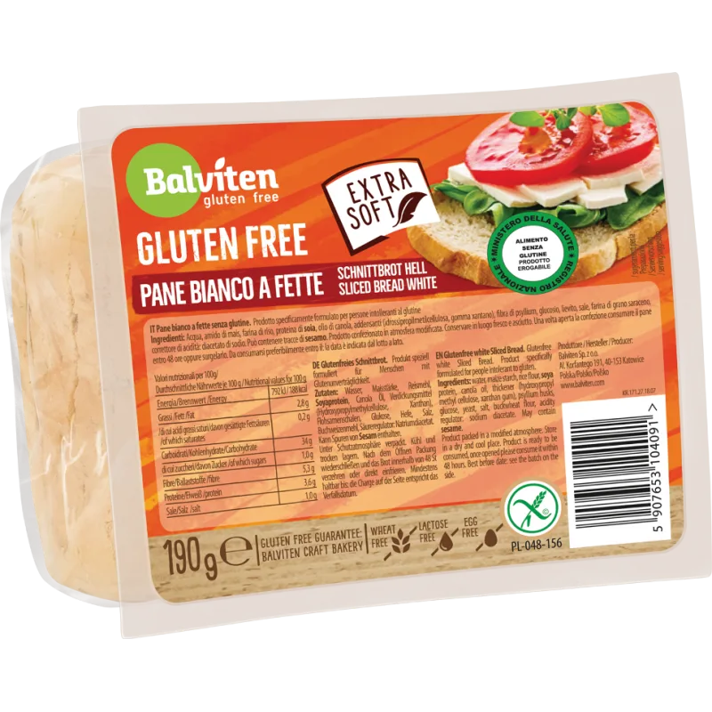 Paine mic dejun feliata alba fara gluten, 190g, Balviten — preț și oferte