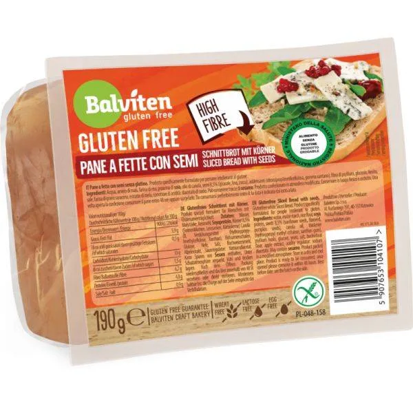 Paine feliata cu seminte fara gluten, 190g, Balviten — preț și oferte