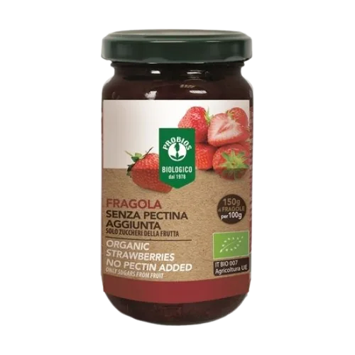 Dulceata de capsuni fara adaos de zahar Bio, 215g, Probios — preț și oferte