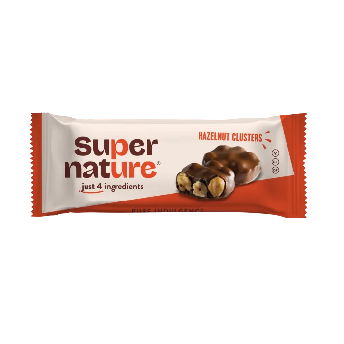 Ciocolata cu alune de padure intregi Bio, 34g, Super Nature — preț și oferte