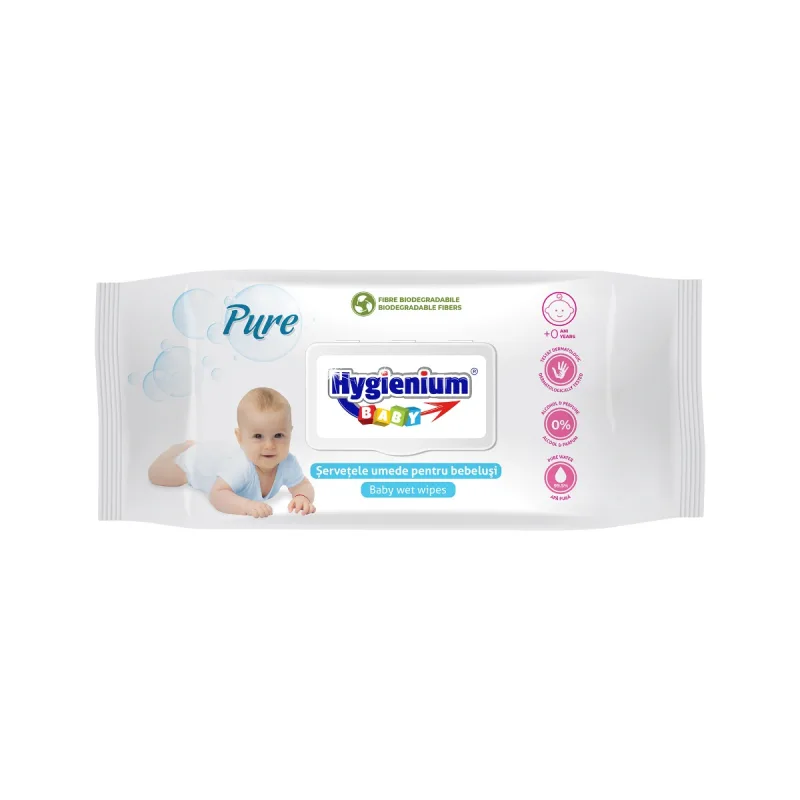 Servetele umede Pure Baby, 80 bucati, Hygienium — preț și oferte