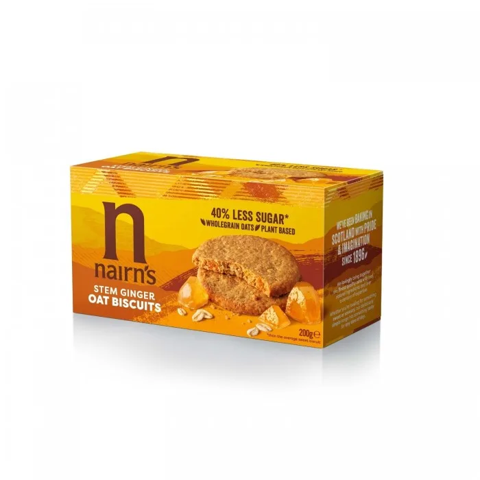 Biscuiti din ovaz integral cu ghimbir, 200g, Nairn's — preț și oferte