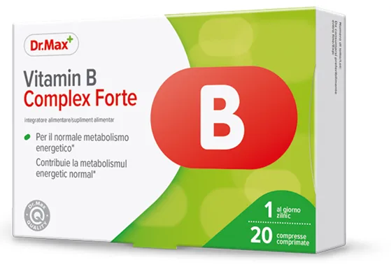 Dr. Max Vitamina B Complex Forte, 20 comprimate — preț și oferte