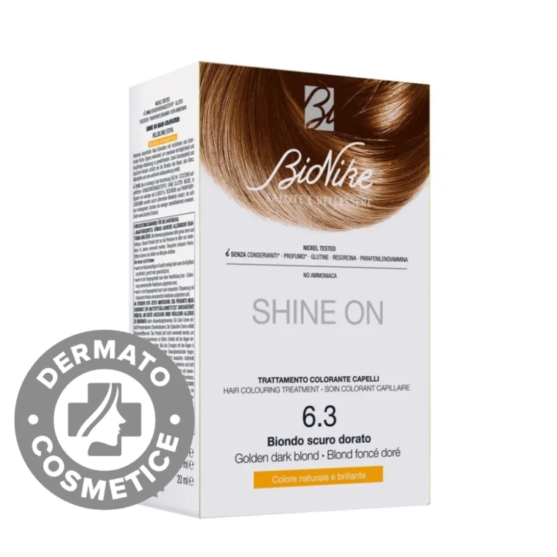 Vopsea pentru par Nr. 6.3 Golden Dark Blond Shine On, 1 bucata, Bionike — preț și oferte
